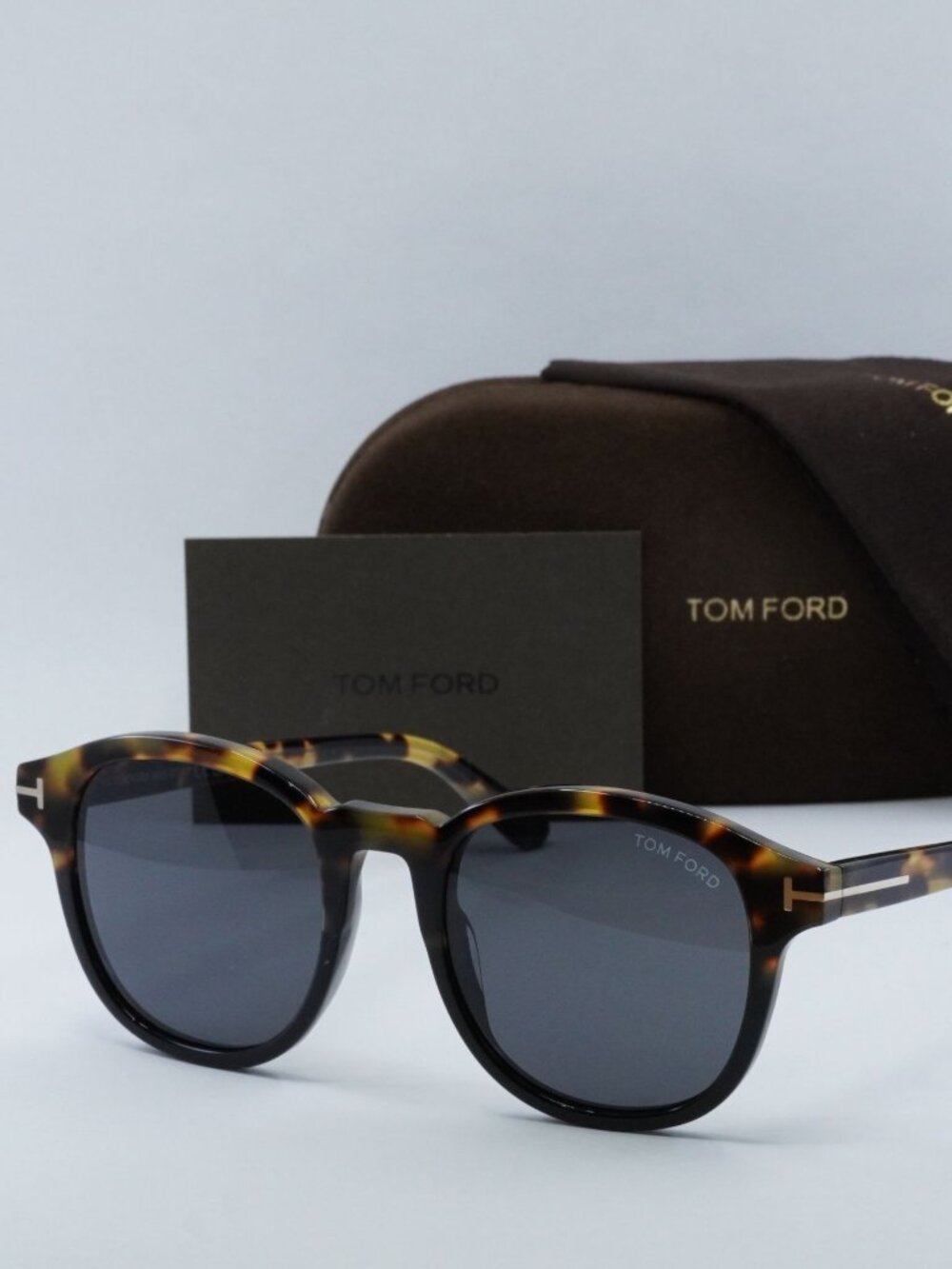 Tom Ford Jameson FT0752 56A Square Sunglasses - Havana / Smoke